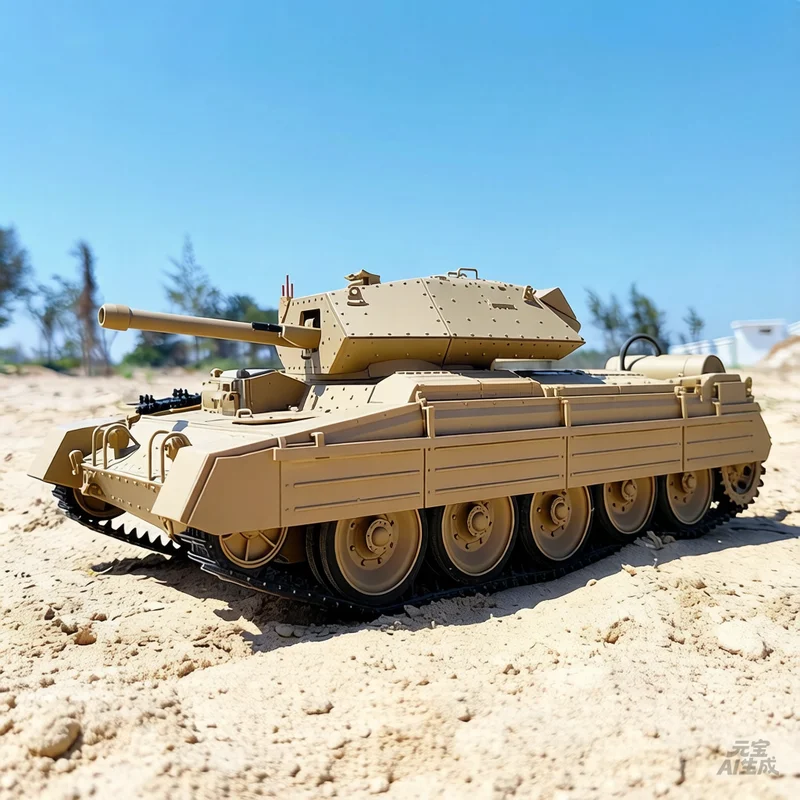 Hot Kubingke Rc 1:16 Full Scale US Crusader MKIII Cruiser Tracked Remote Control Telescopic Gun Barrel Simulation Military Tank