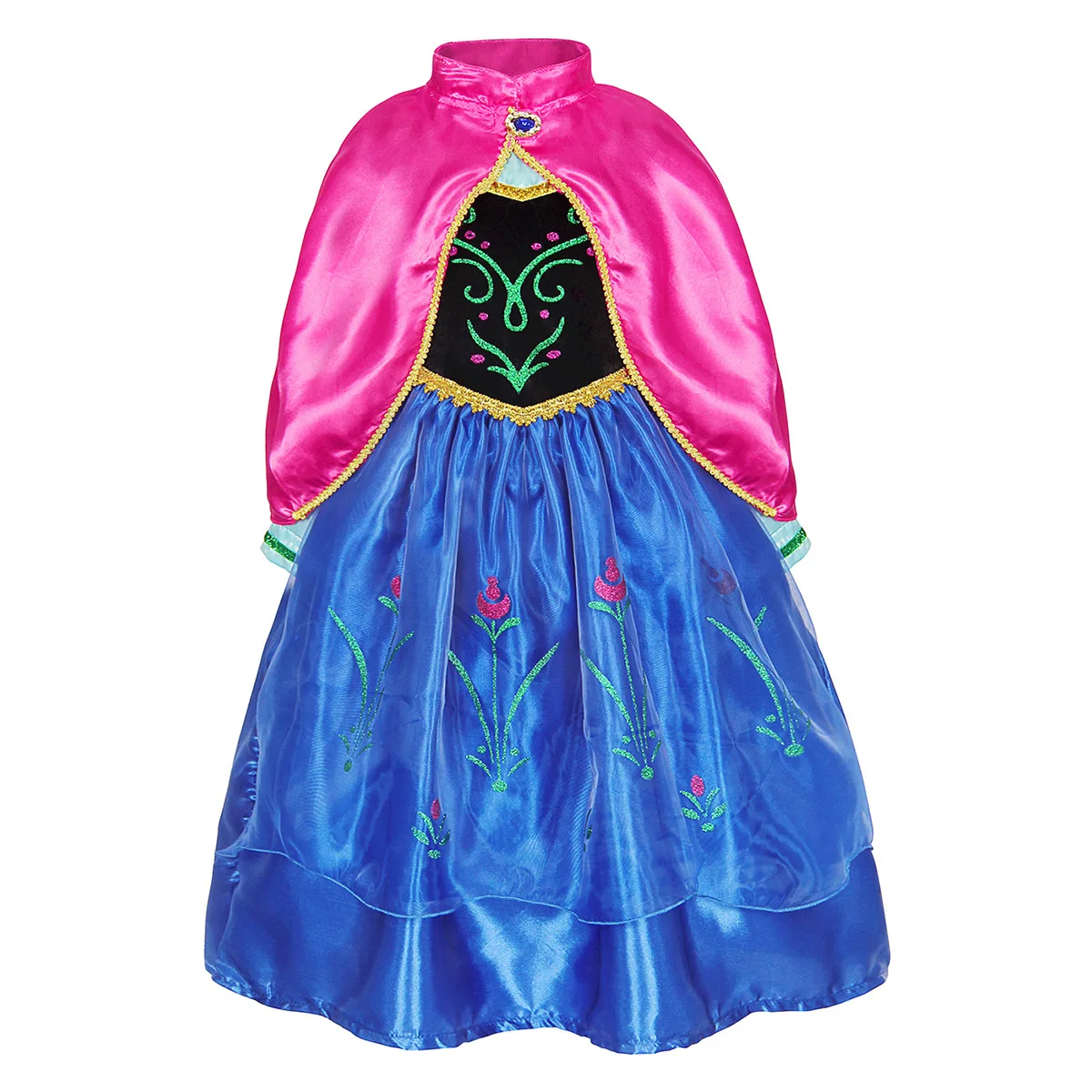 Little Girls Snow Queen Elsa Princess Dress Kids Cosplay Gown Costume Halloween Birthday Party Outfit 2‑10Yrs view 4
