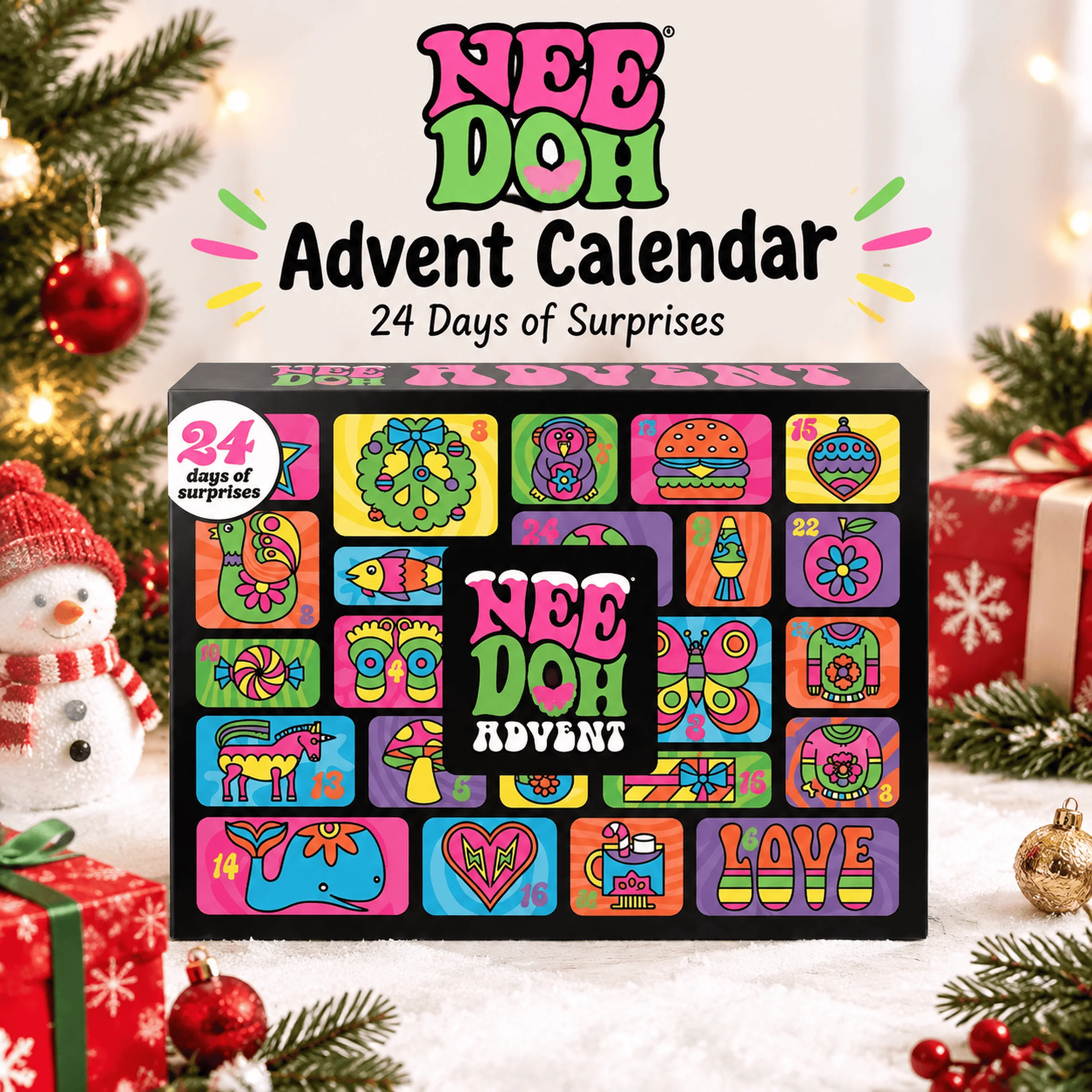 Advent Calendar Gift - 2026 NeeDoh Calendário do Advento de
