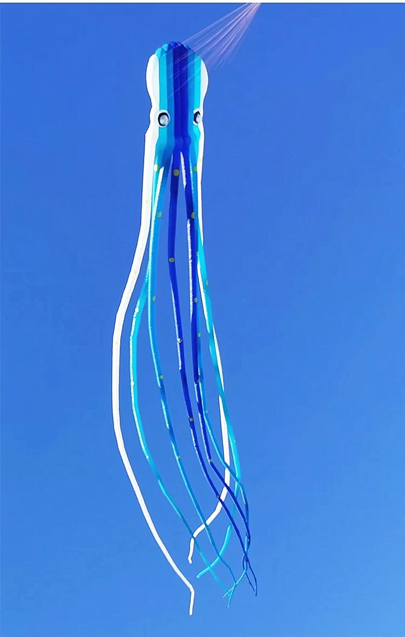 Cerf-volant poulpe 23m pour adultes, cerf-volant professionnel, cerf-volant à puissance douce