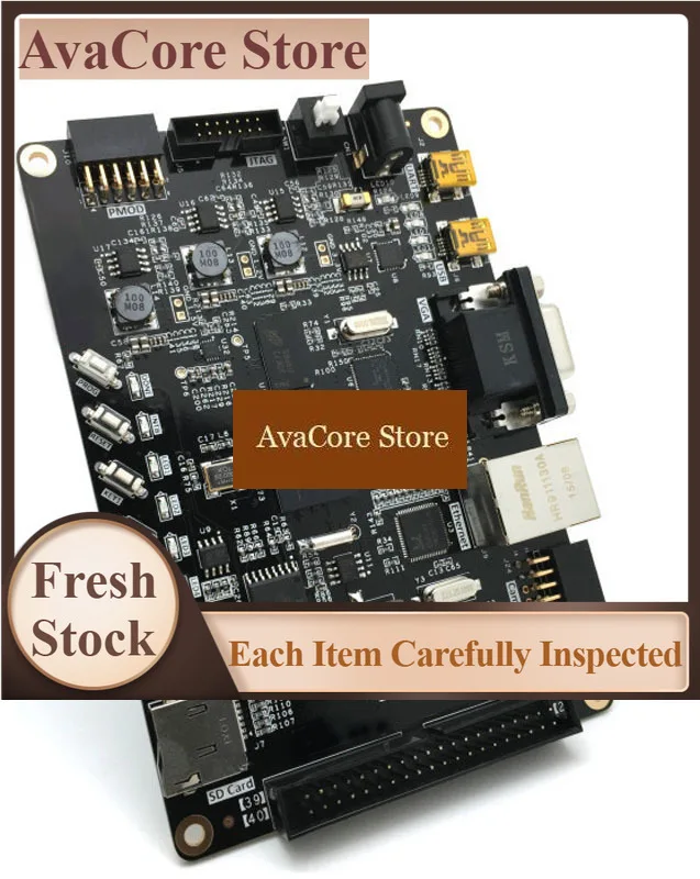 AvaCoreFPGA Development Board XC6SLX16 DDR3 1Gbit FLASH 128Mbit Gigabit Ethernet USB2.0 VGA Camera SD RTC JTAG Expansion Module
