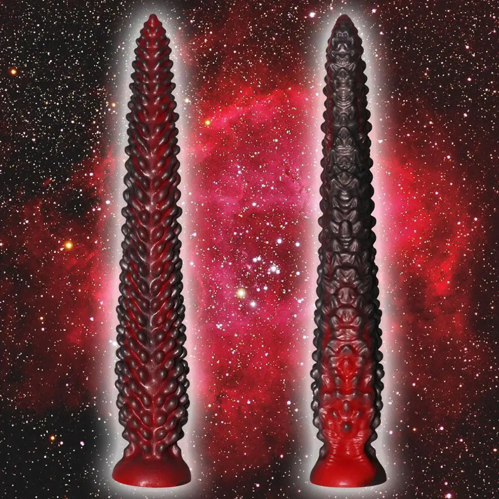 جديد الغريبة اللامسة المكونات الشرج طويلة سميكة دسار دوامة سيليكون كبير بعقب المكونات شفط كأس الشرج لعبة موسع الكبار لعبة الرجال النساء