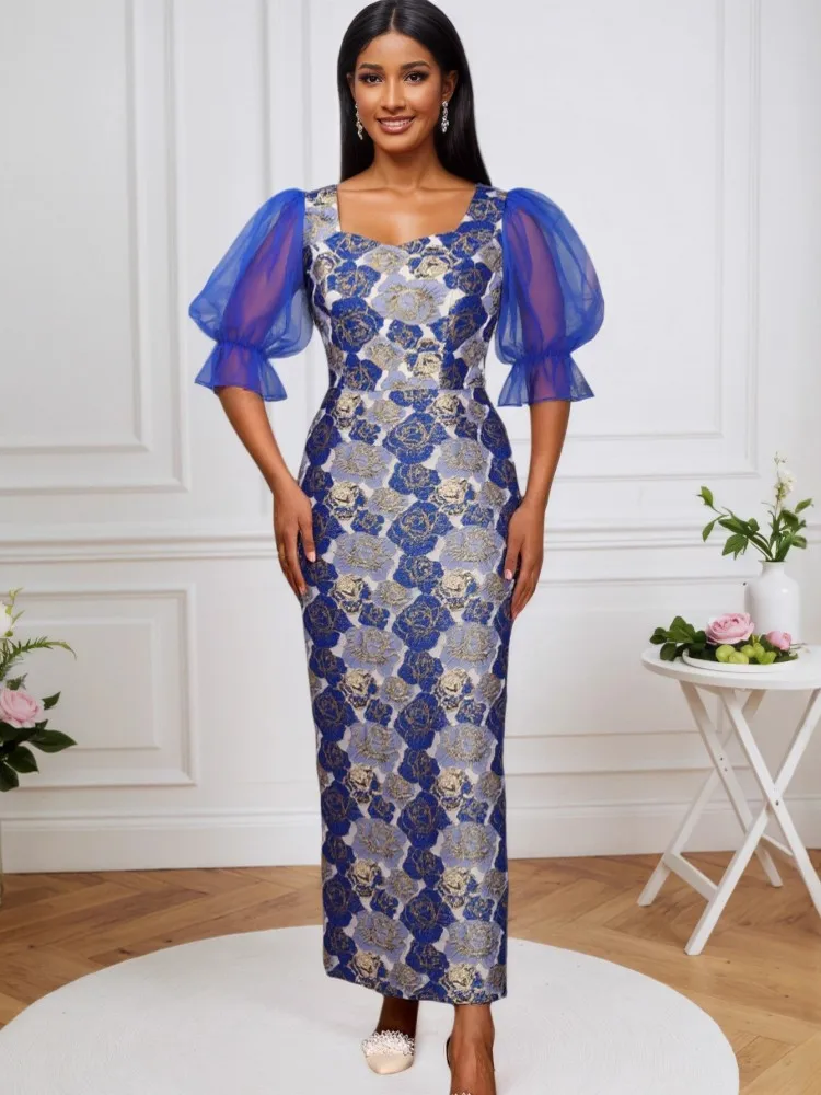 

African Dresses For Women Elegant 2025 Dashiki Autumn Summer Maxi Dress Ladies Traditional African Clothing Fairy Dreaes