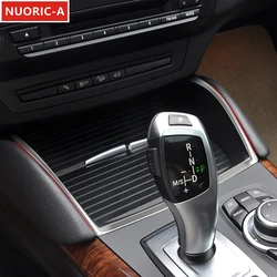 Center Console Water Cup Holder Frame Decoration Cover Trim For BMW X6 E71 2009-2014 LHD Stainless Steel Car Styling Interior