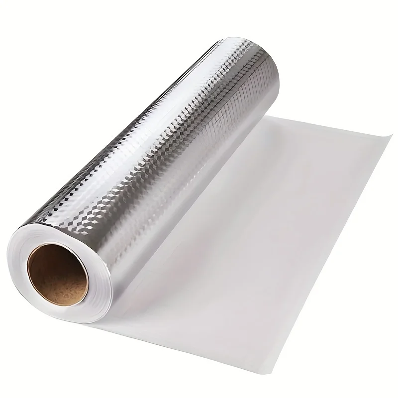 Kitchen Oil-proof Waterproof Peel and Sticks Vinyl Aluminum Foil Kitchen Stove Cabinet Self Adhesive Wall Sticker DIY Wallpaper