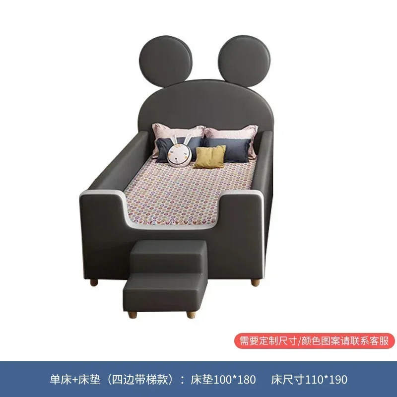 

Cute House Children's Bed White Black Storage Modern Children Beds Loft Comferter Kinderbett Furniture Home