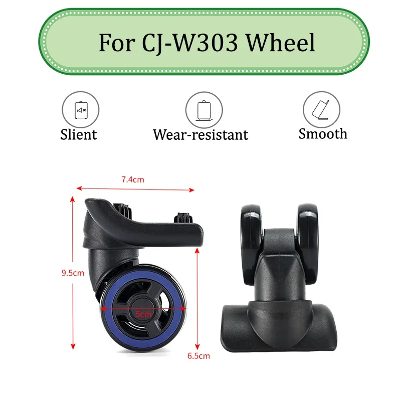 

Suitable For CJ-W303 Universal Wheel Trolley Case Wheel Replacement Luggage Pulley Sliding Casters Slient Wear-resistant Repair