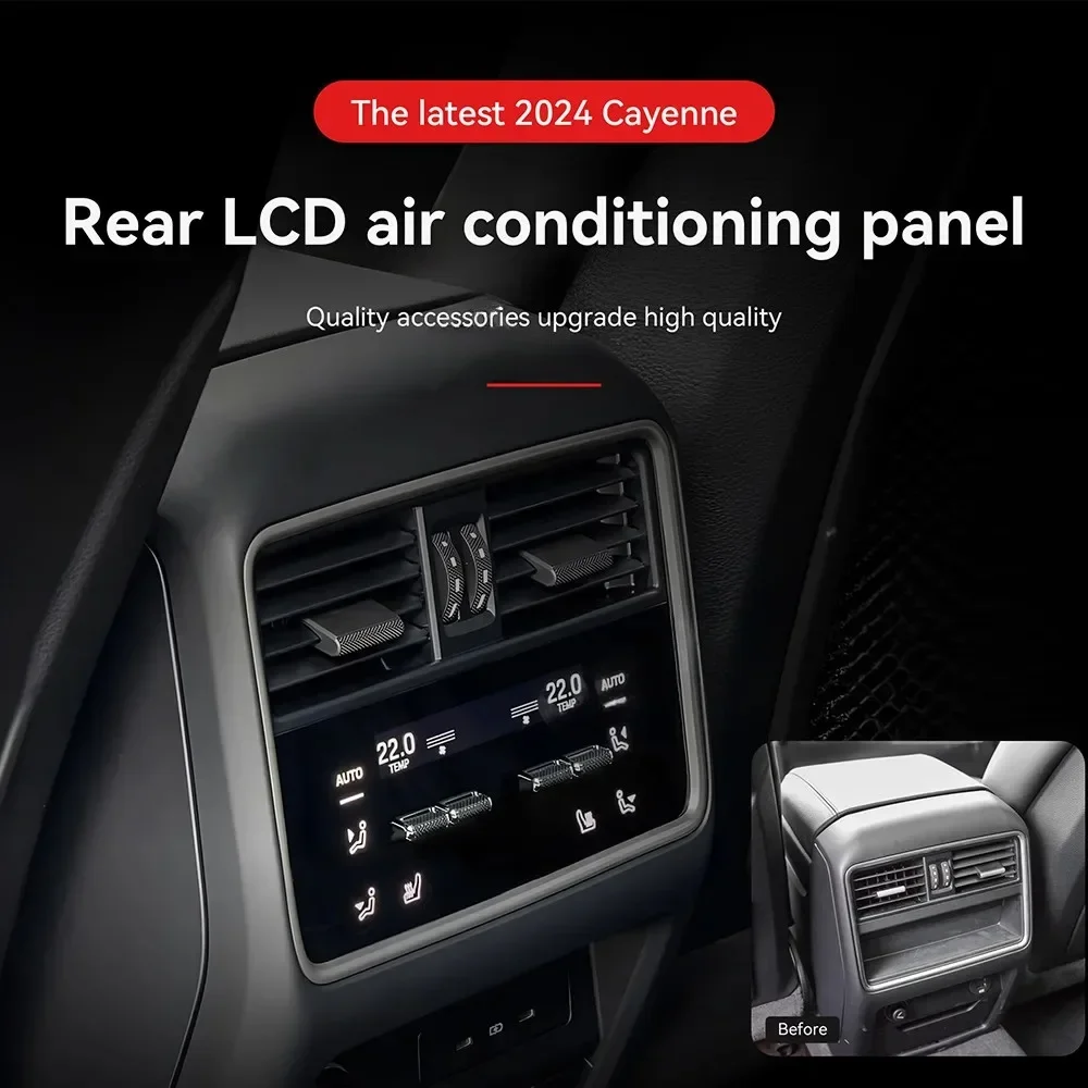 

Rear Air Conditioning Outlet LCD Control Panel Fit for Porsche Cayenne 2024 Four Wheel Drive Rear Air Conditioning Outlet Panel