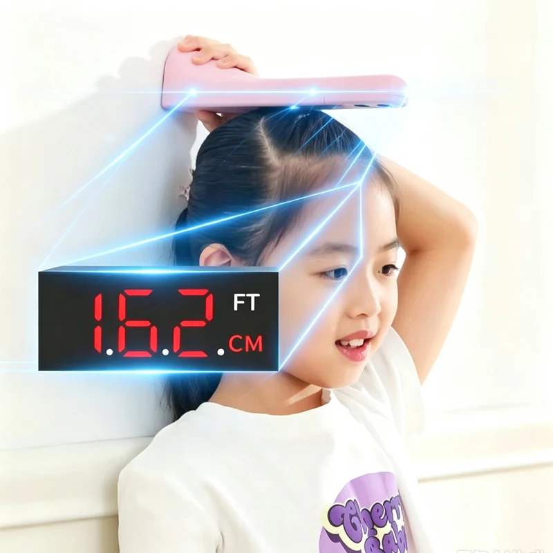 Ultrasonic Digital Height Measuring Ruler for Children Portable High Accuracy Electronic Height Measurement Device