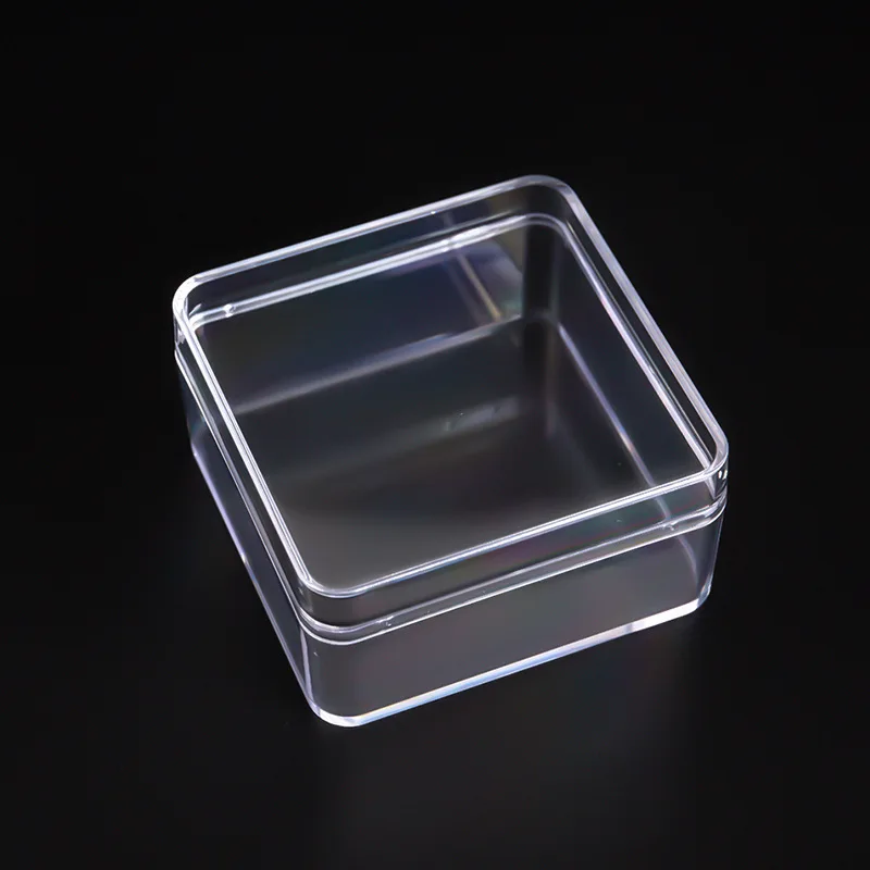 

1pc Mini Plastic Box Rectangular Translucent Packing Box Dustproof Durable Strong Jewelry Button Sundries Storage Case Container