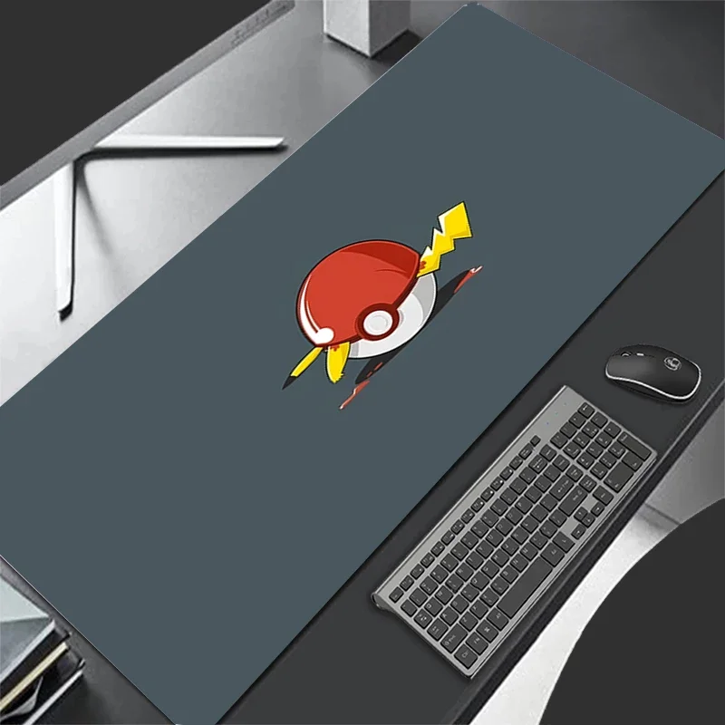 Leather Mouse Pad Pokemon Pikachu Movie Mouse Mat Anime Gaming Accessories Computer Gamer Keyboard Pad Desk Big Mousepad for LOL