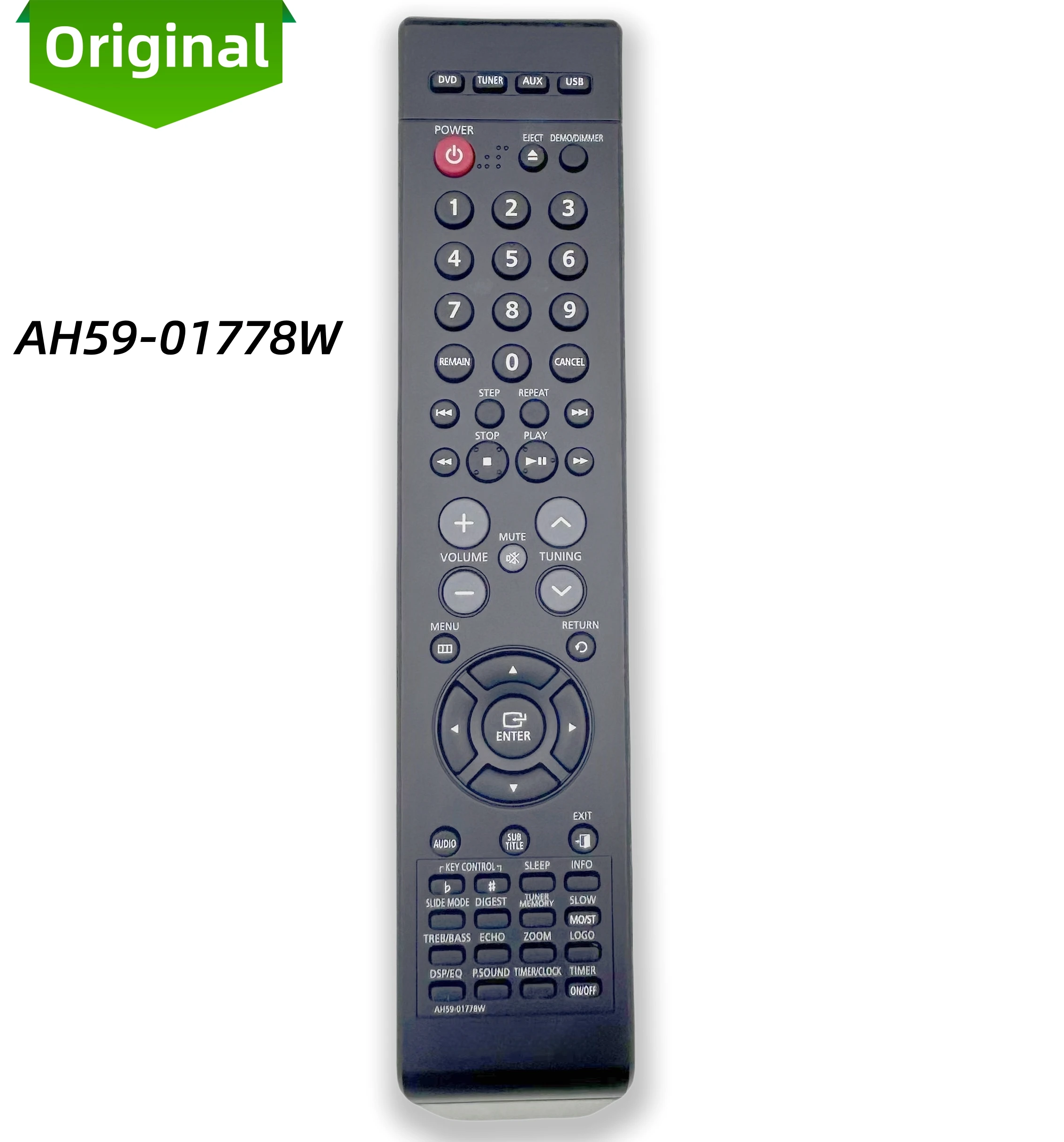 Control remoto original AH59-01778W para sistema de cine en casa SAMSUNG, compatible con AH59-01778Y/AH59-01778C/AH59-01778X