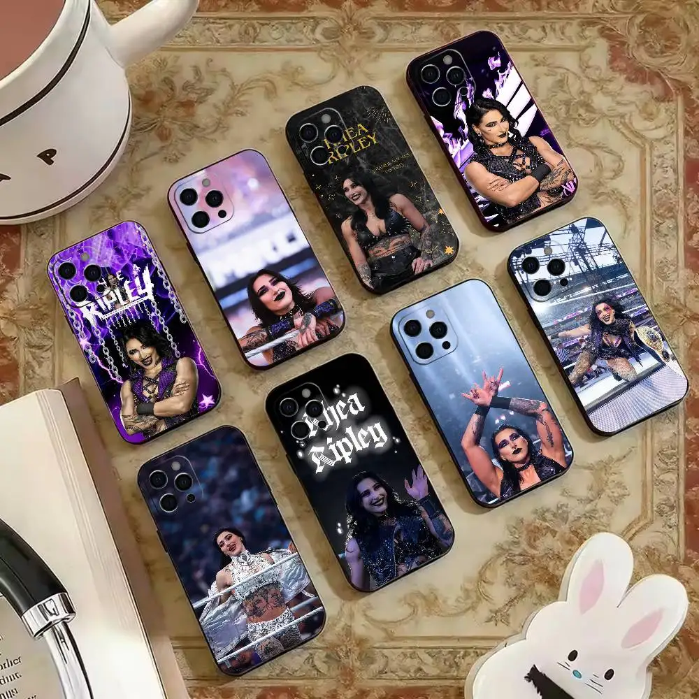 

D-Demi Bennett-Rhea Ripley Phone Case For iPhone 16, 17,14,15,13,12,11 Plus,Pro Max Soft Black Cover