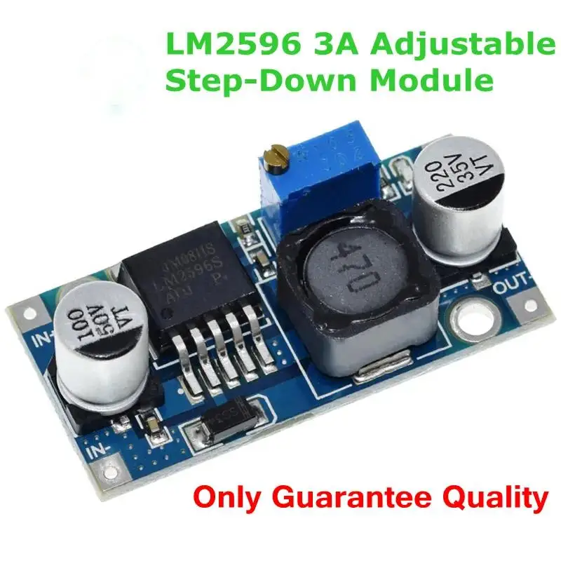 

1PCS LM2596 DC-DC Step-down Power Supply Module 3A Adjustable Step-down Module LM2596S Voltage Regulator 24V 12V 5V 3V