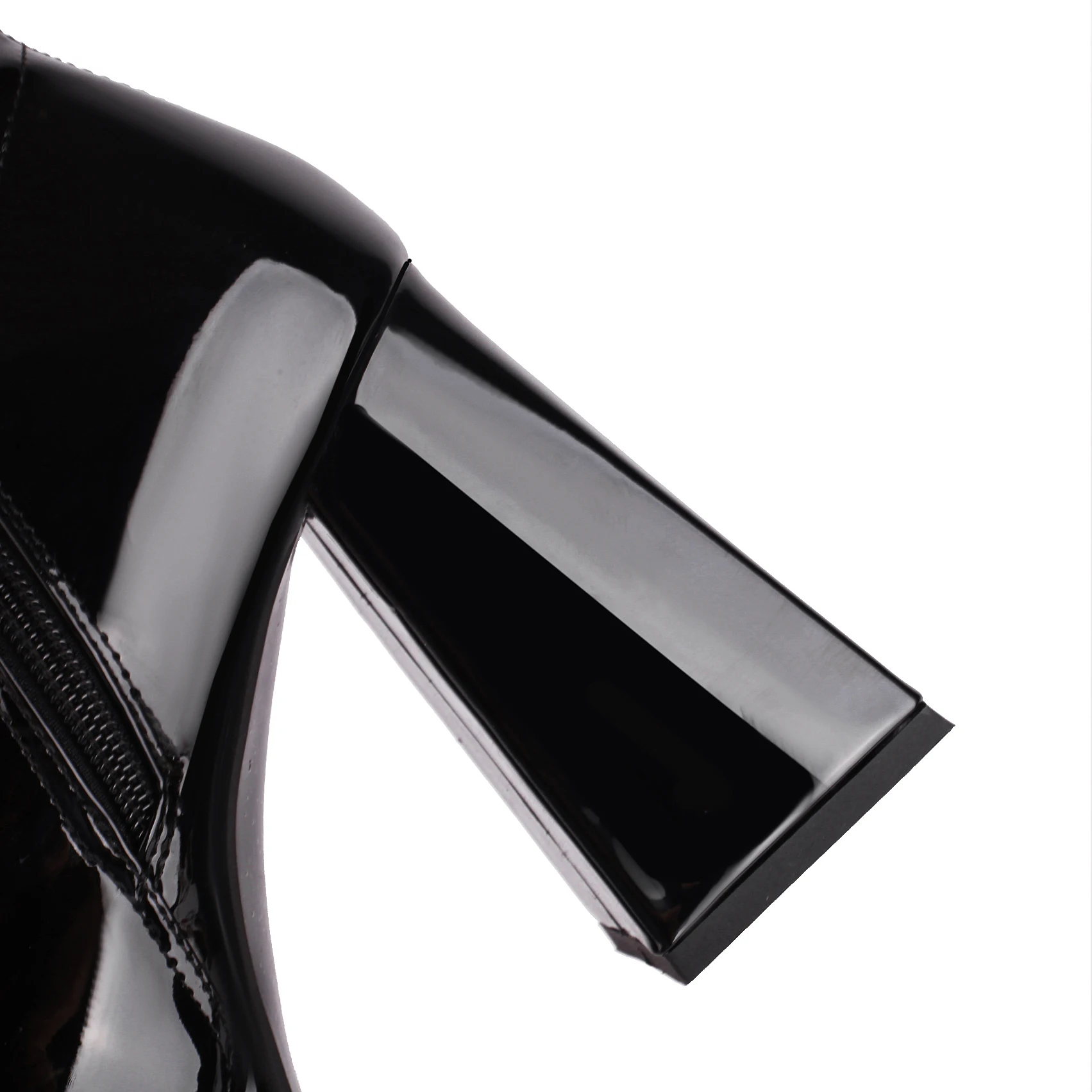 Patent Leather Stretch Thigh High Boots Women Over The Knee Boots Sexy Cosplay Dance Party Chunky Heels Shoes