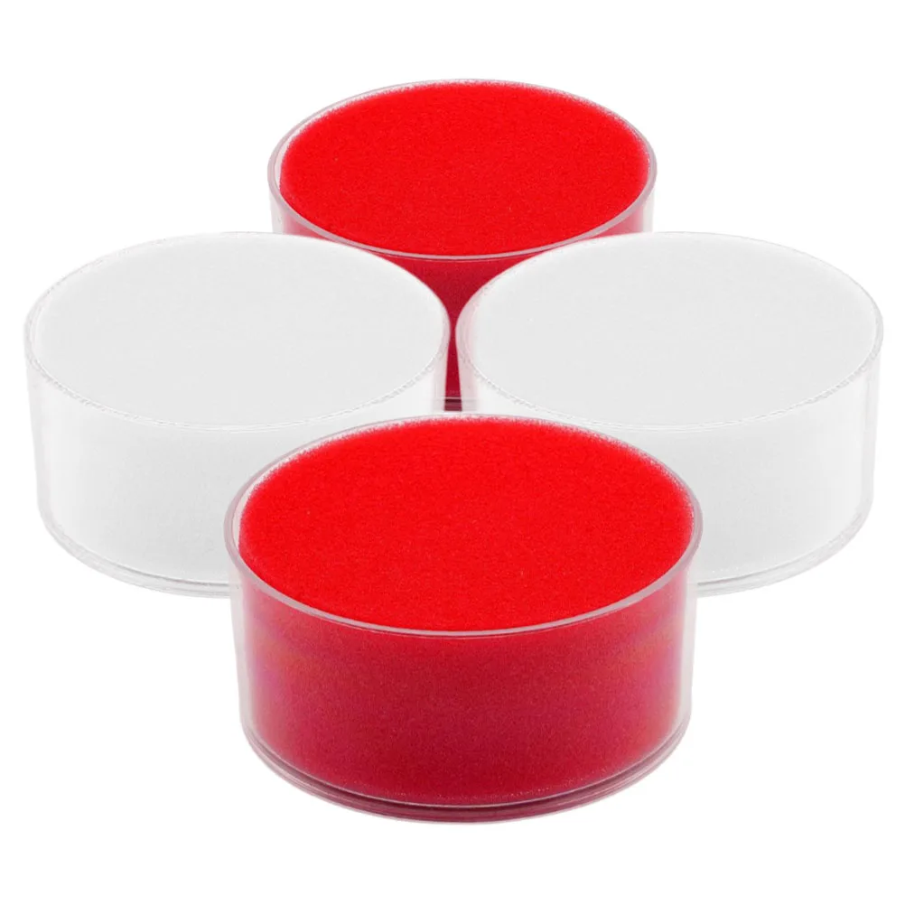 

4pcs Sponge Counting Cylinder Moistener Plastic Cashier Supplies Money ganizer Bills Grip Material Financial Tasks