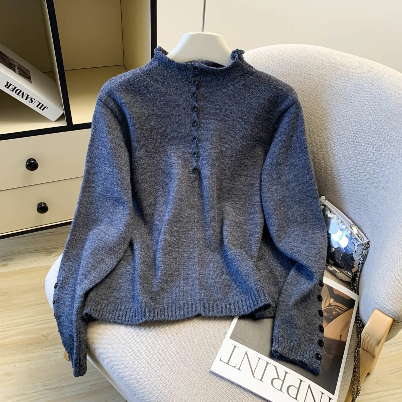 Women's Christmas Red Pullover Knit Sweater 2000s Vintage Long Sleeves Cozy Burgundy Cashmere Sweater Clothes Spring Autumn 2025