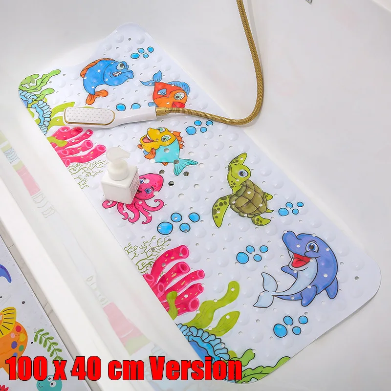 NEW Cute 20/Color Anti-Slip PVC Bathtub Mats Fish Animal With Sucker Kid\'s Bathroom Carpet Shower Bath Mat Soft Massage Pad