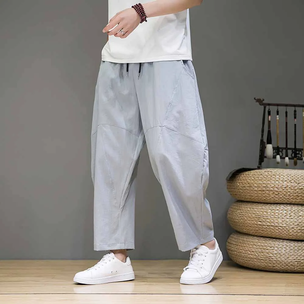 Spring Summer Fashion Cargo Pants Men Casual Loose Baggy Trousers Hiphop Harem Streetwear Joggers Clothing