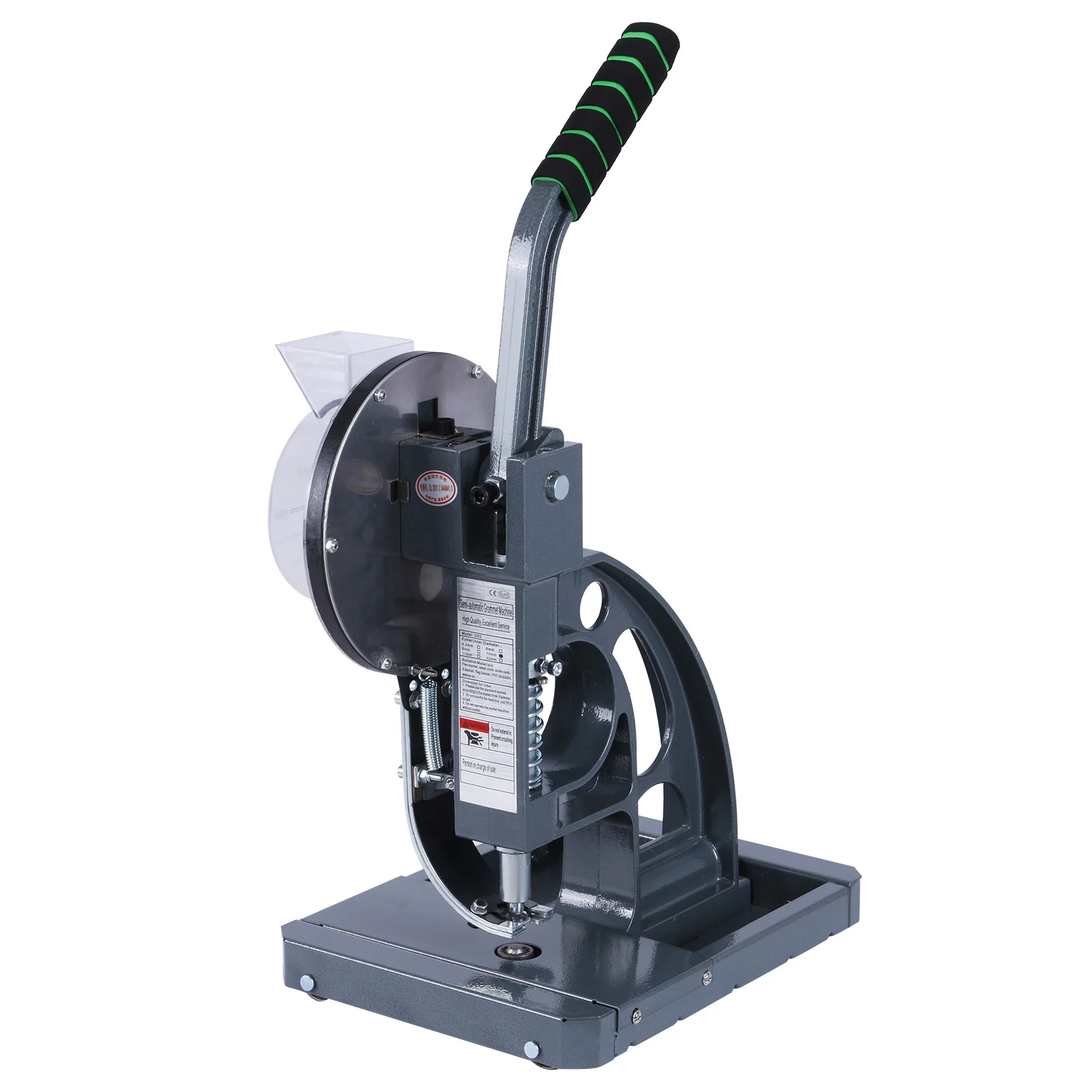 

Semi-Automatic Eyelet Grommet Machine with 5000Pcs Metal Eyelets Eyelet Rivet Press 10mm for Fabric Leather Banners DIY Projects