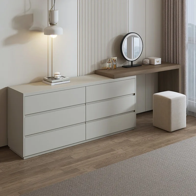 Zhiguang dresser, chest of drawers, integrated bedroom, TV cabinet, makeup table combination, bedside storage, six chest of draw