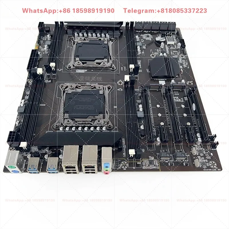 Dual LGA2011-3 Server Mainboard X99 Support DDR3 ECC E5-2678V3 E5-2676V3 Desktop Gaming Board