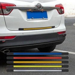 Car Anti-rear-end Reflective Strip Car Trunk Anti-collision Anti-scratch Soft Rubber Car Rear Bumper Decorative Rubber Strip Car
