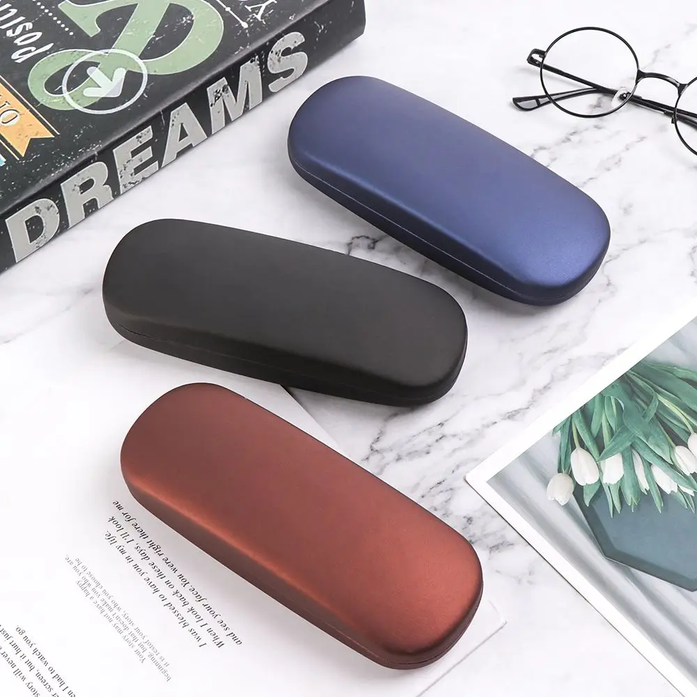 1Pc Fashion Men Women PU Pearlescent Glasses Box Myopia Glasses Case Reading Eyewear Case Eyewear Protector