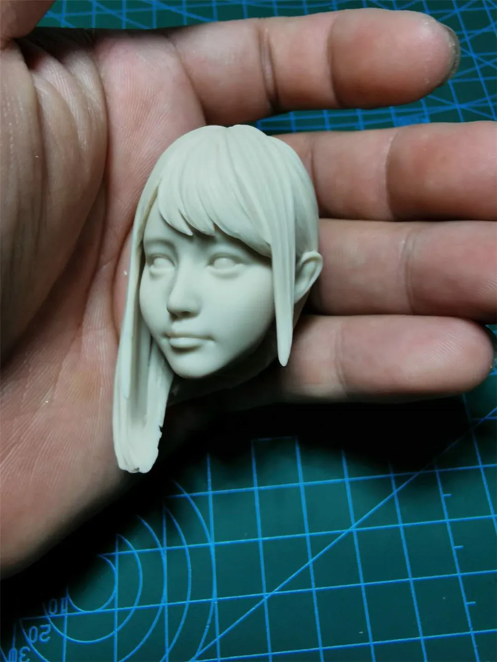 

Unpainted 1/6 Scale Artificial Human Beauty Girl Head Sculpt Model For 12 inch Action Figure Dolls Painting Exercise Head Sculpt