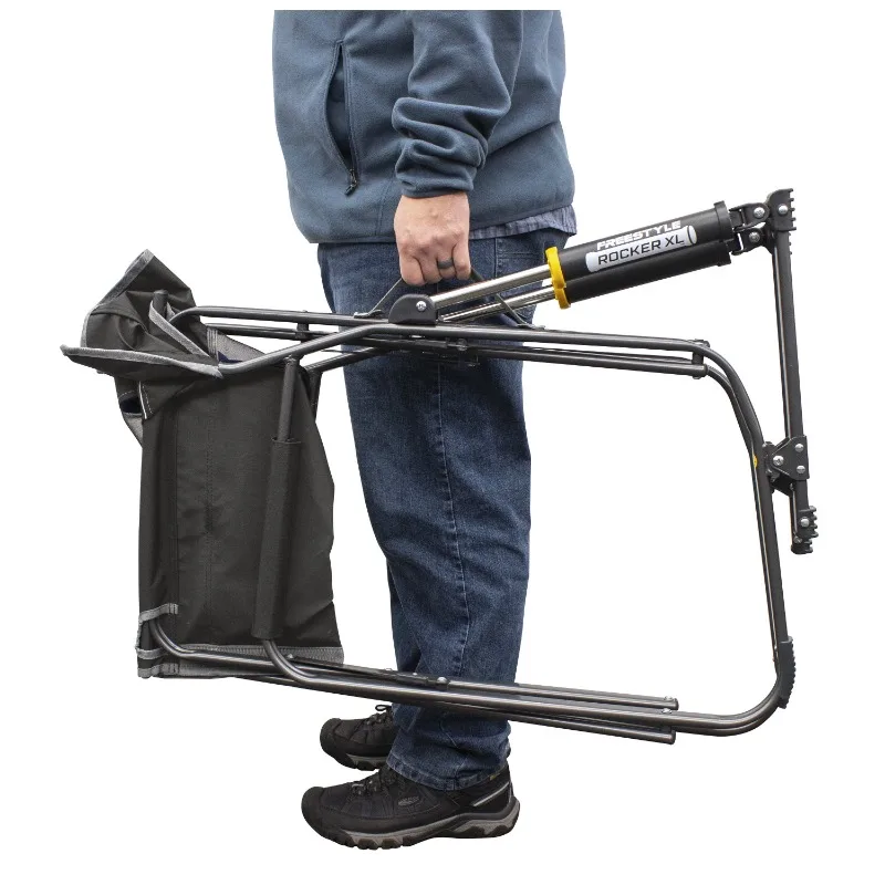 Sedia da campeggio a dondolo pieghevole oversize Freestyle Rocker XL,