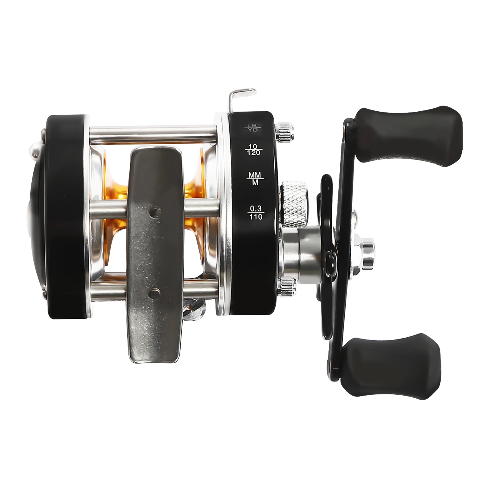 Round Baitcasting Reel  Conventional Reel for Catfish  Baitcasting Fishing Reel