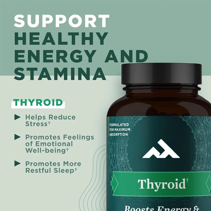 Thyroid Support Supplement Ashwaganda, Gluten Free, Ancient and Ketogenic Friendly, 60 Capsules