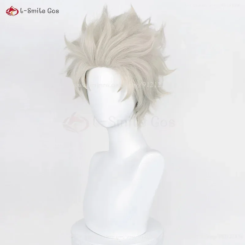 CyInumaki Toge Cosplay Wig Anime Cosplay 28cm Short Inumaki Toge Wig Heat Resistant Hair Role Play Wigs + Wig Cap view 3