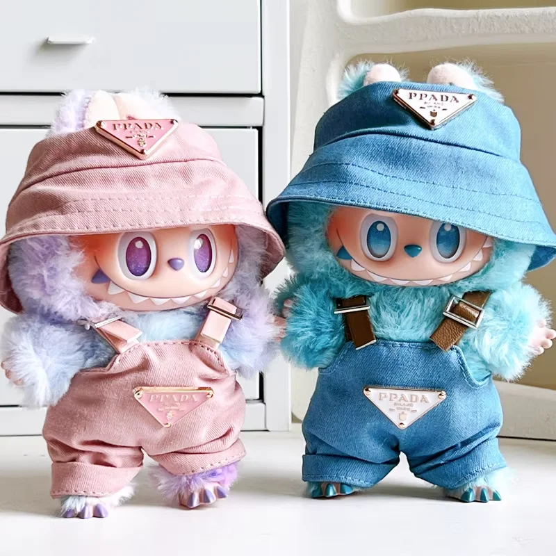 

For I II III Labubu Doll Clothing Set Hat 17cm Clothes Shoes Doll DIY Accessories Training Sitting Party Games Toys Gifts