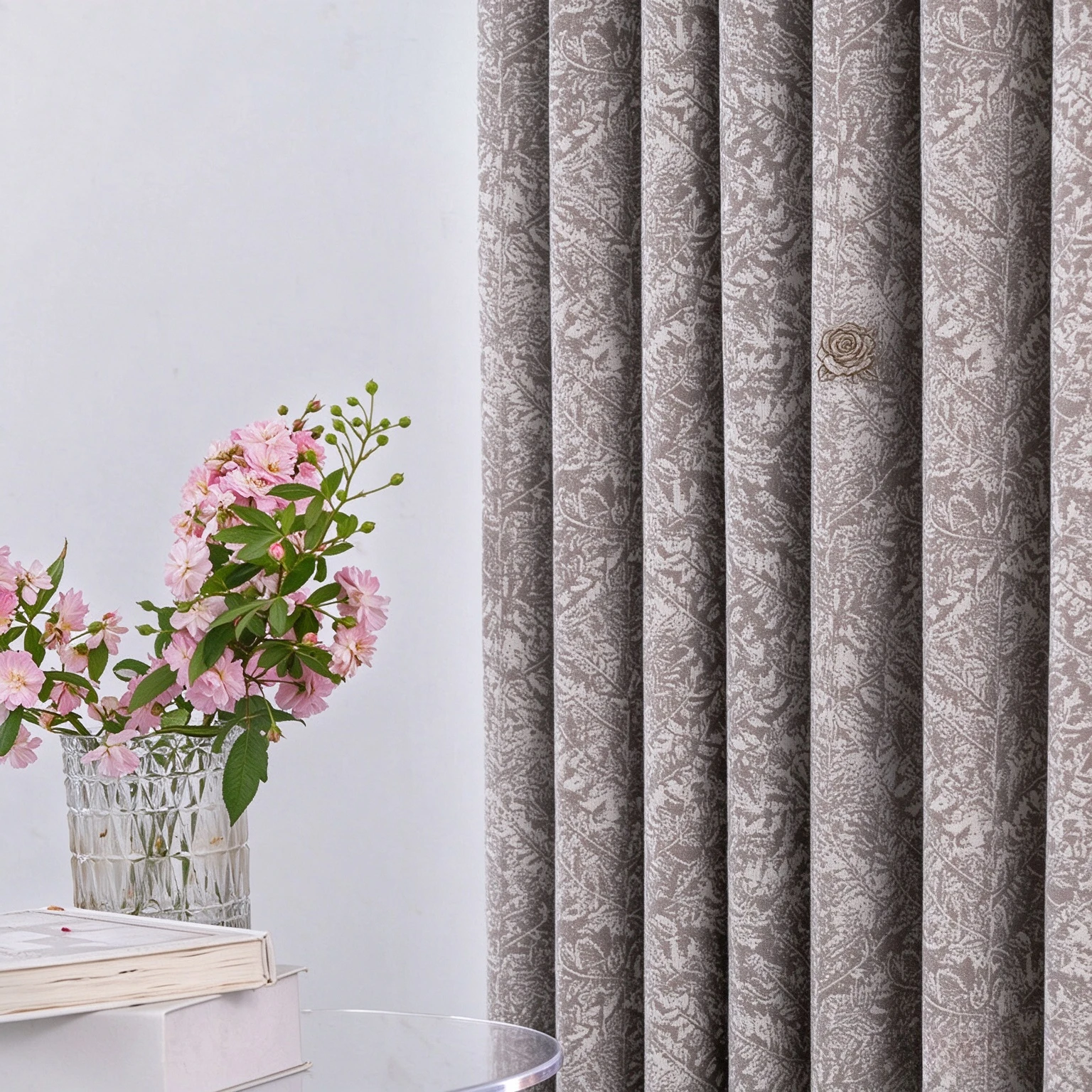 Custom Size Chenille Curtains American Retro Jacquard Curtains Living Room Balcony Full Blackout Curtains Bedroom Window Decor