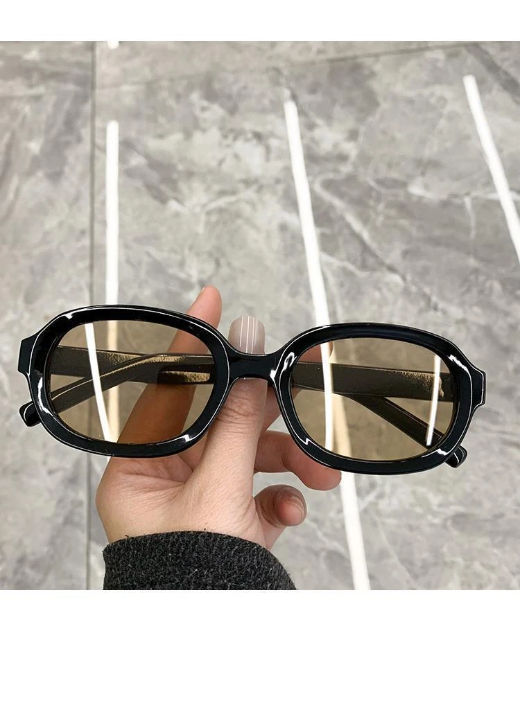 Neue Modische Vintage-Sonnenbrille für Damen, Markendesigner Retro Rechteckige Sonnenbrille, Beliebte Ellipsen- und Quadrat-Formbrillen – Detail 6