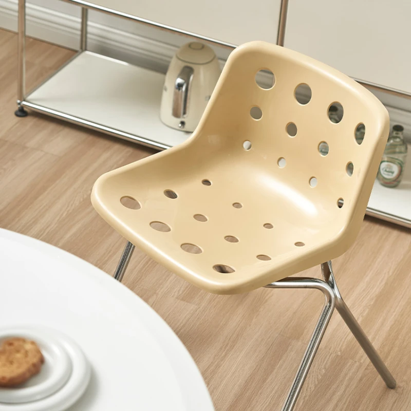 Middle aged Cheese Chair Restaurant Cave Minimalist Coffee Shop Milk Tea Shop Backrest Meal