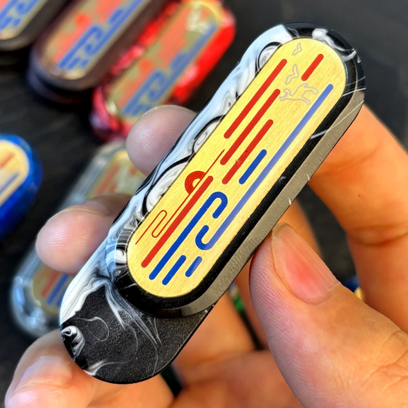 EDCリズムディンディンフィジェットスライダー ストレス解消おもちゃ メカニカルプッシュスライダー フィジェットスピナー ADHDおもちゃ 大人用感覚フィジェットおもちゃ