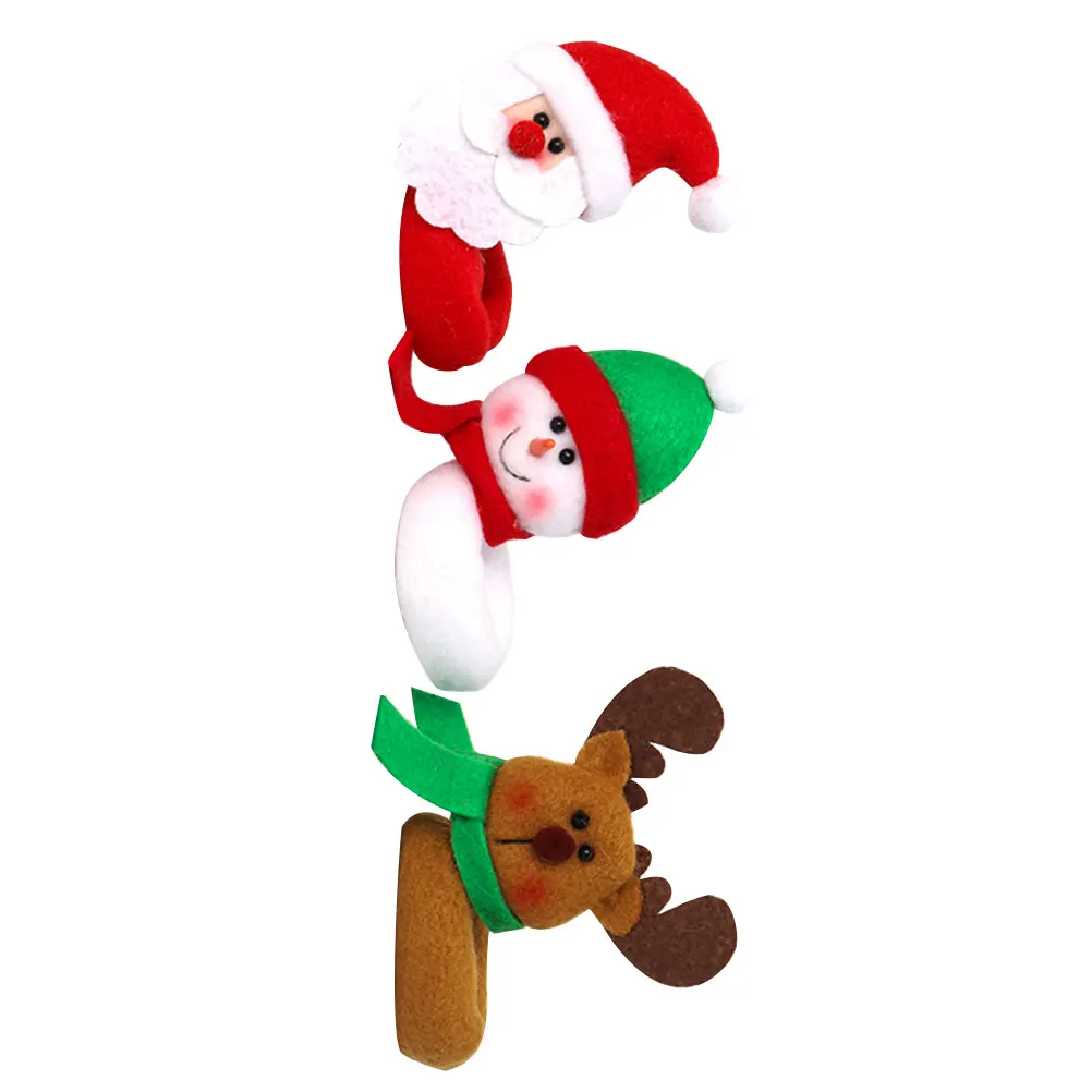 

3pcs Christmas Themed Wine Glass Markers Reusable Cup Identifiers Party Drink Tags Holiday Charms For Wine Tea Bag Hanger Bar