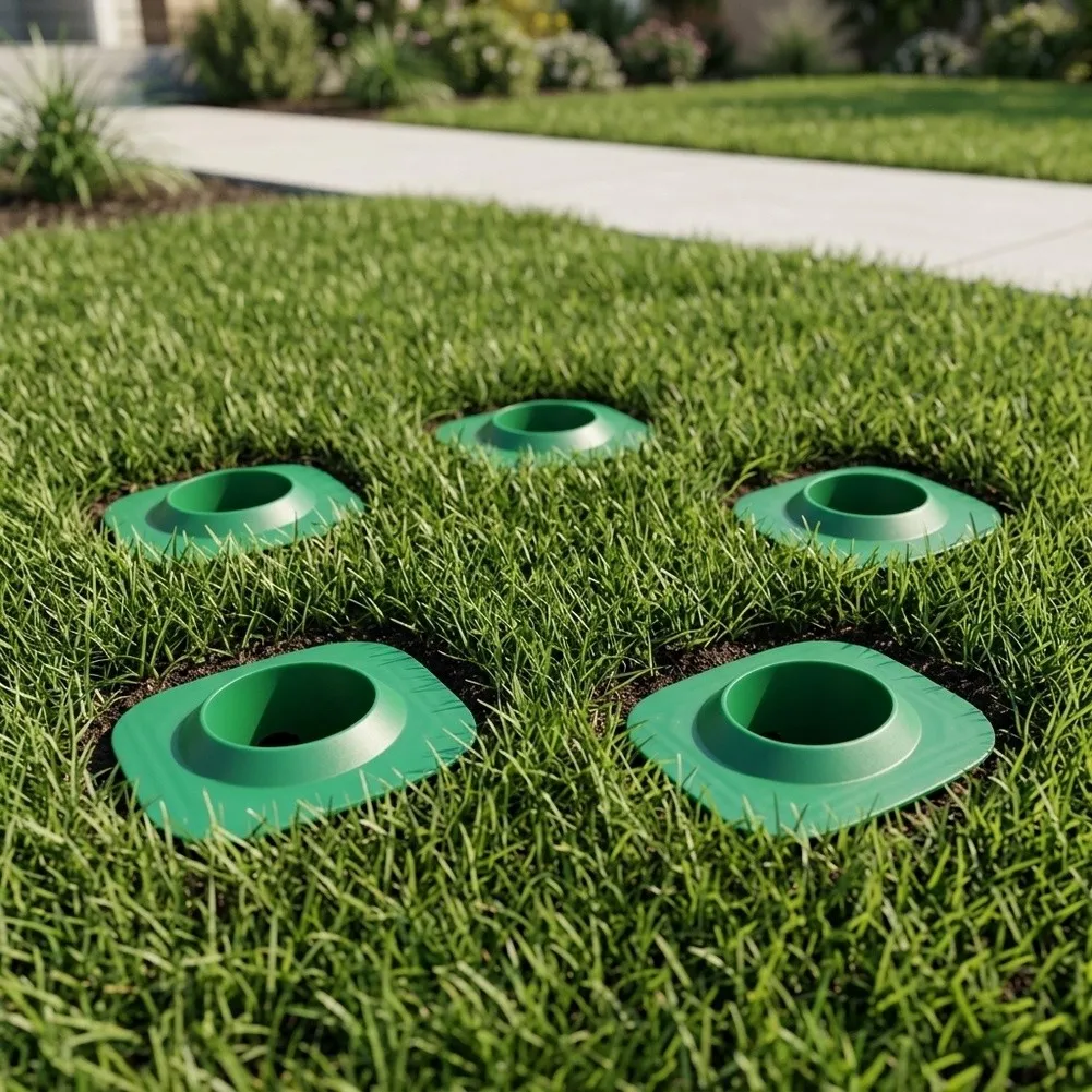 PVC Sprinkler Head Guard Protector That Supports Consistent Water Distribution by Maintaining Sprinkler Position