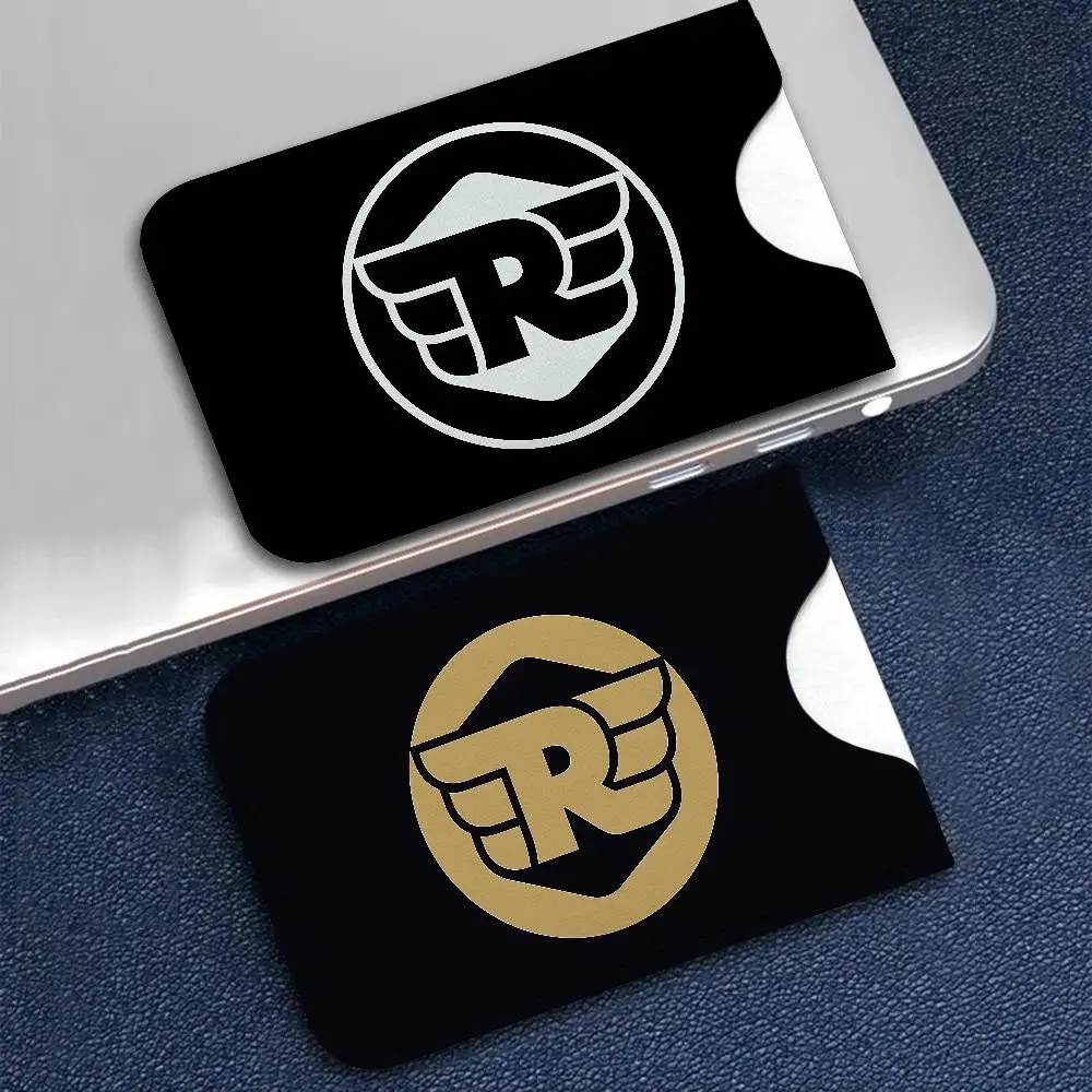 R-ROYALS E-ENFIELDS Logo PU Leather Card Holder Ultra Slim Pocket Size ID Credit Card Storage Case Lightweight Organizer Office