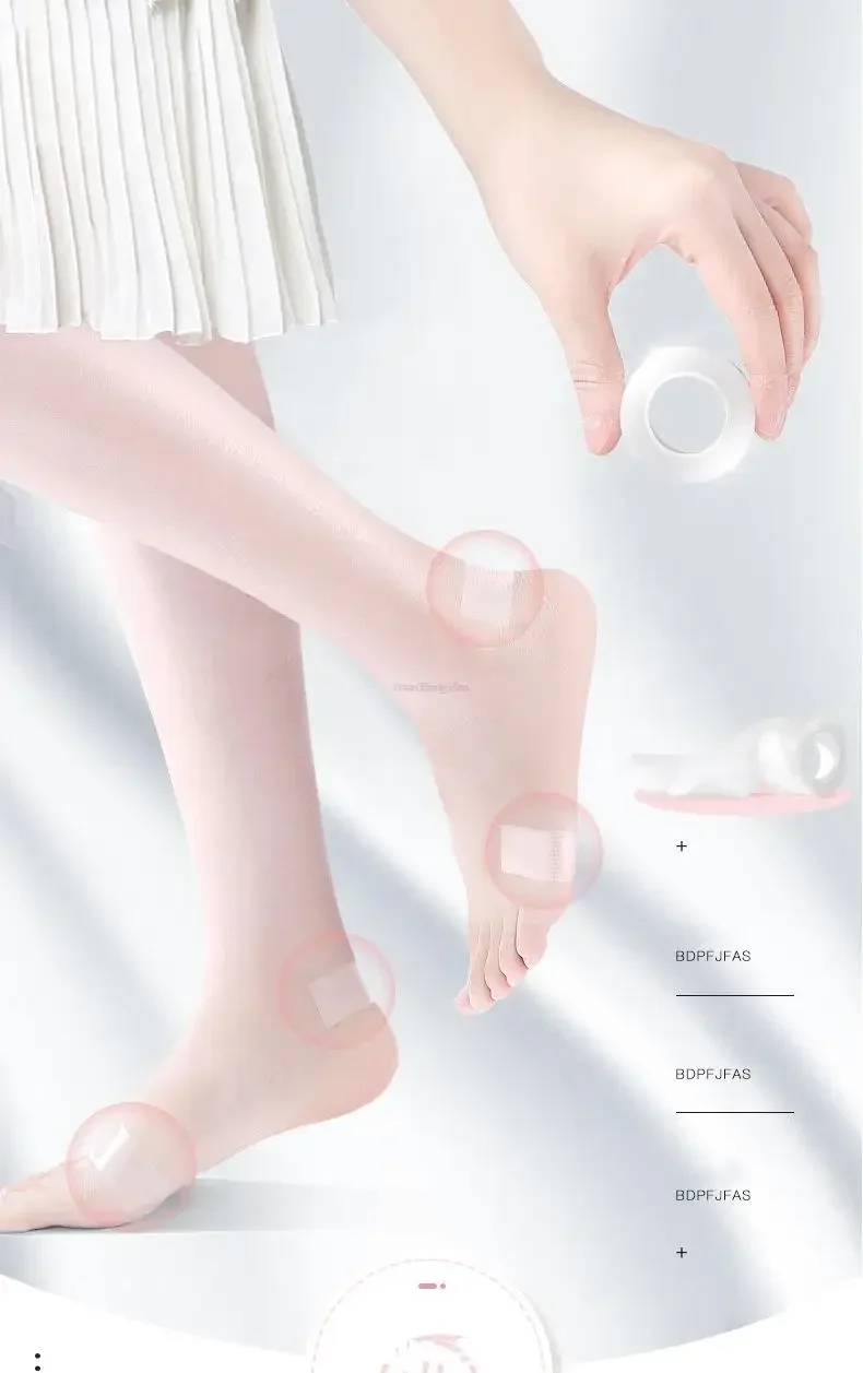 Wasserfestes Heel-Blister-Tape, Rollenpackung, Athletischer Fußaufkleber, Anti-Reibungs-Schuhpolster, Heels und Zehen, verhindert Blasen, Hornhaut, Hautpflege – Detail 4