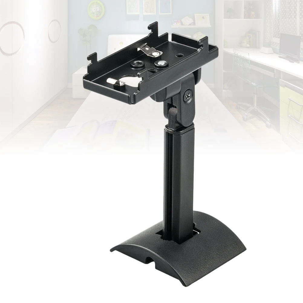 

Universal Speaker Brackets Wall Mount Black Audio Stand Easy Install Durable 50kg Capacity Speaker Holder For Home Cinema