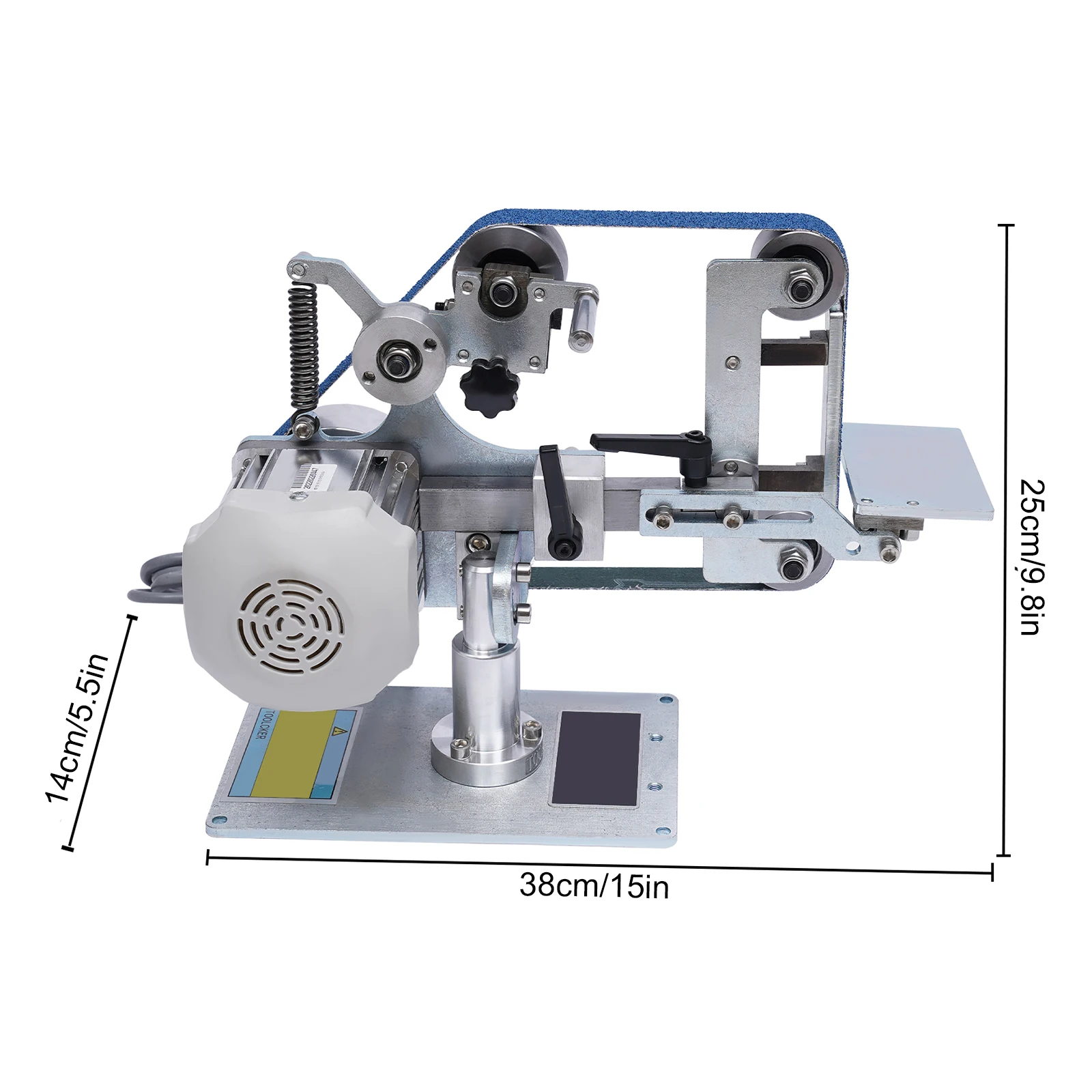 Abrasive Belt Machine 762x25MM Belt Sander Polisher Horizontal Household Brushless Belt Machine Polishing Fixed Angle Opening