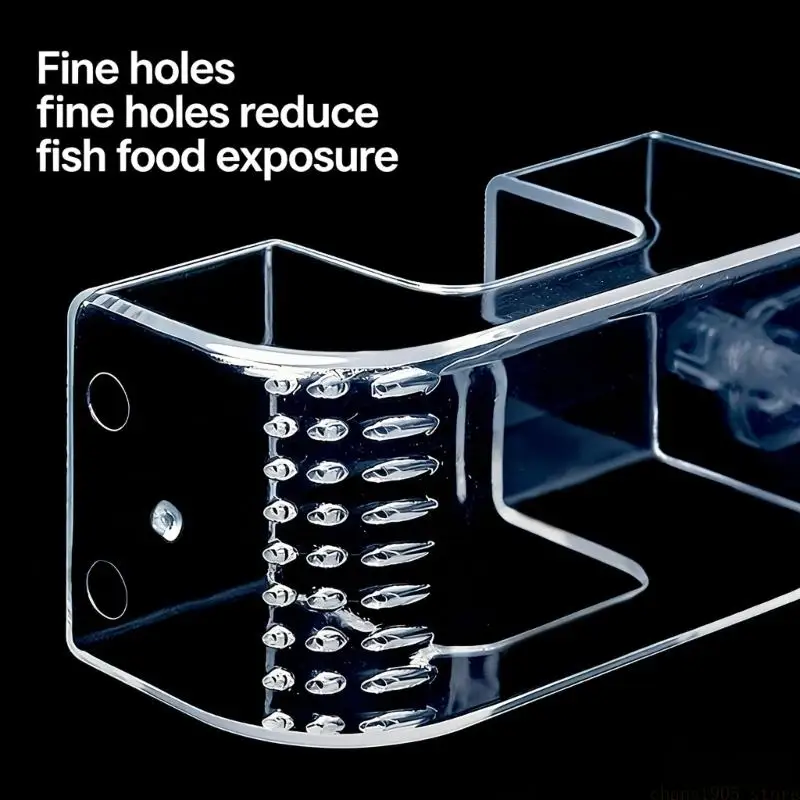 QX2E Acrylic Fishtank Feeder Tray For Home Aquariums Ensures Neat And Efficient Feeding Scatter Proof Feeding Cup for Fish