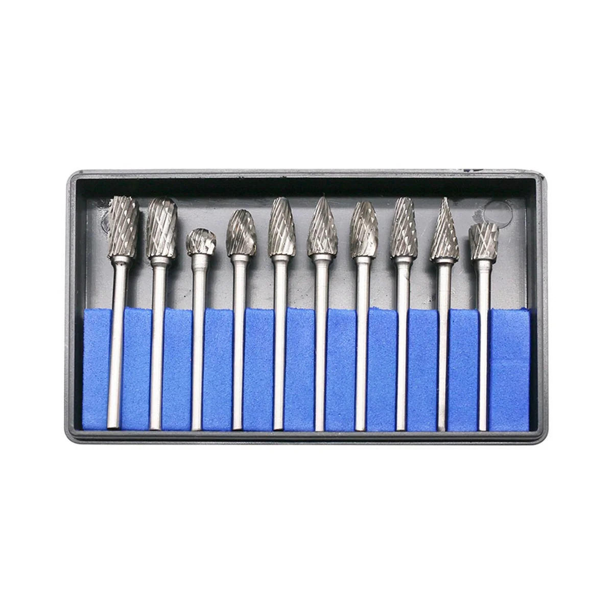 

10Pcs Carbide File Set 3x6 Double-Grain Tungsten Steel Grinding Head Electric Grinding Accessories