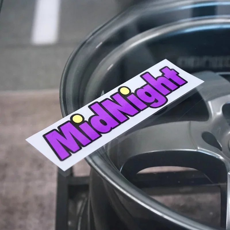 สติกเกอร์ตัวอักษร “MidNight” 1 ชิ้น เหมาะสำหรับตกแต่งกระเป๋าเดินทาง แผ่นสเก็ตบอร์ด และผนังห้องทำงาน