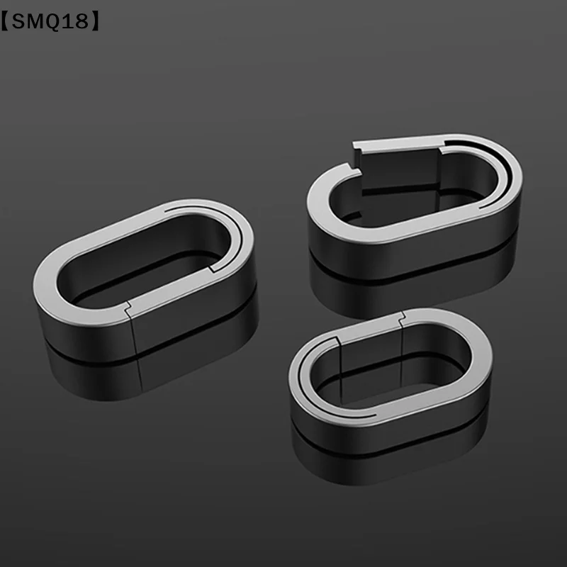 Titanium Alloy Mini Key Ring Connection Buckle Universal Joint Auxiliary Ring Connec Bayonet Ring Personality Creativity【SMQ】