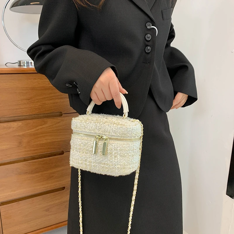 2023 Winter Women Bags Woolen Brand Luxury Handbags Women Bags Designer Crossbody Bag Women Shoulder Bag Purse Clutch Sac A Main