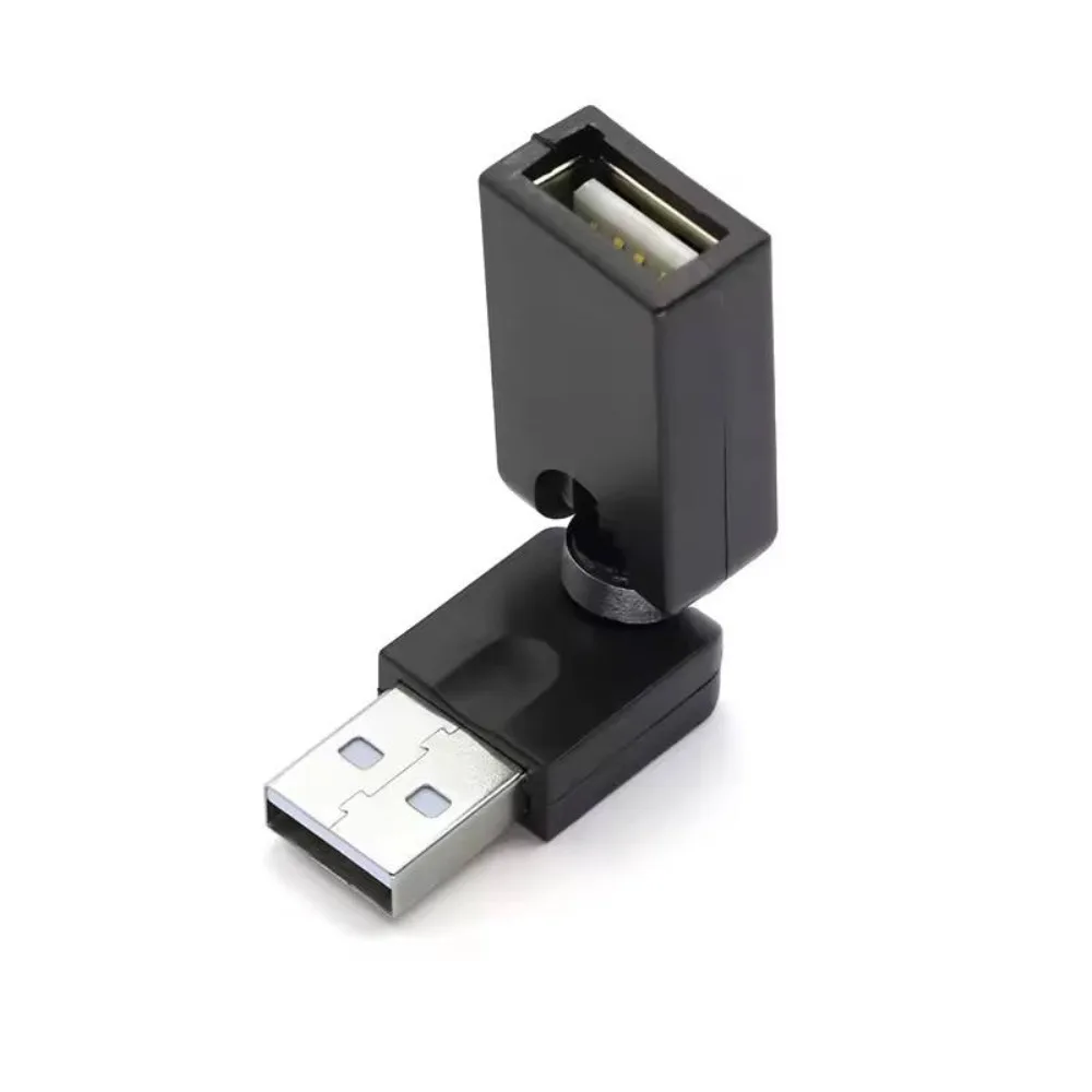 360 Degree Rotatable USB 2.0 Male To Female Adapter Converter Rotation USB Connector For Computer PC Laptop Notebook Accessory